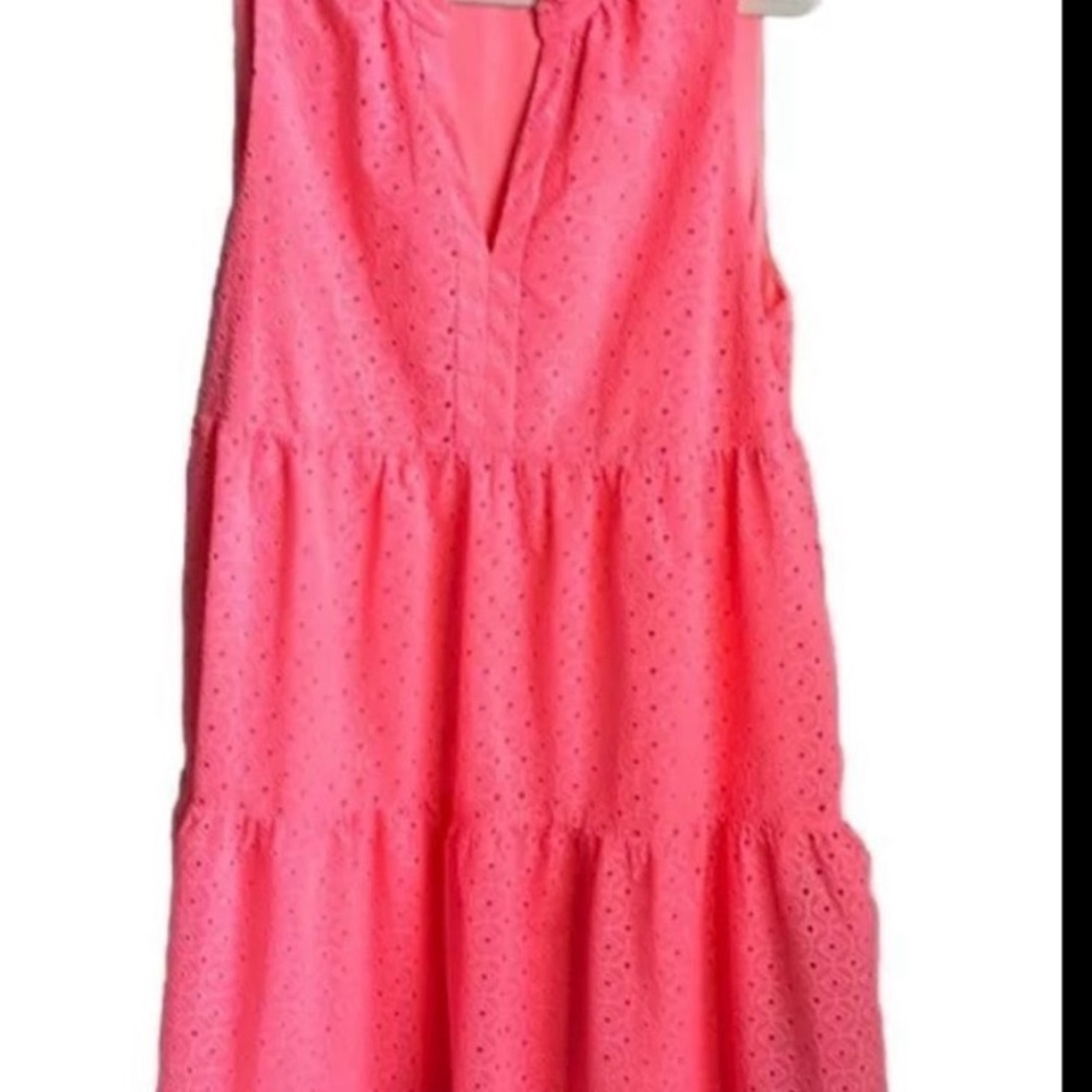 Lilly Pulitzer Pink Ruffled Tiered Sundress